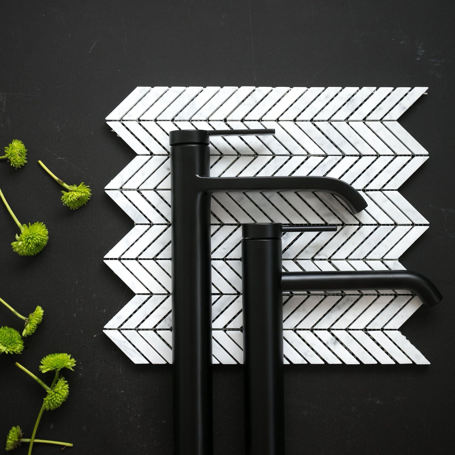 Barcelona Matte Black Tower Basin Mixer