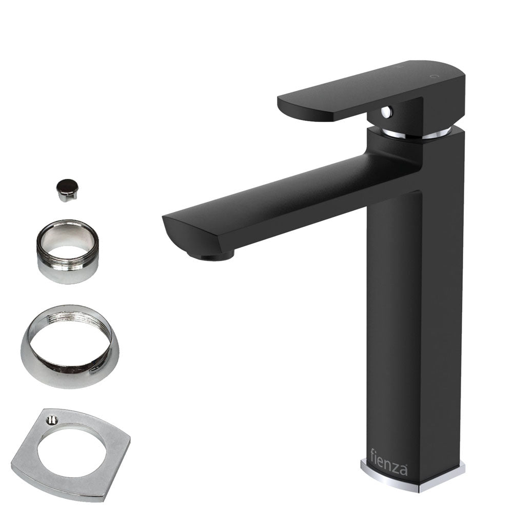 Koko Matte Black Medium Basin Mixer