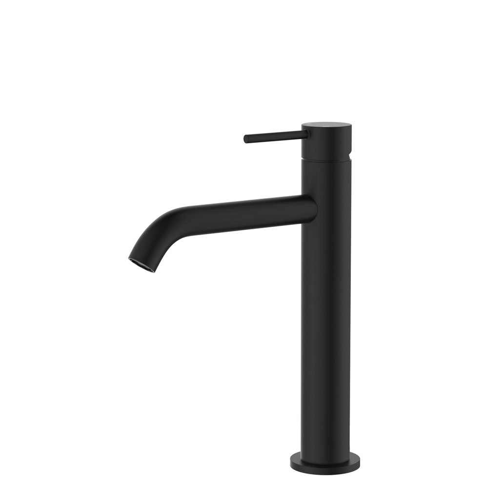 Kaya Matte Black Medium Basin Mixer