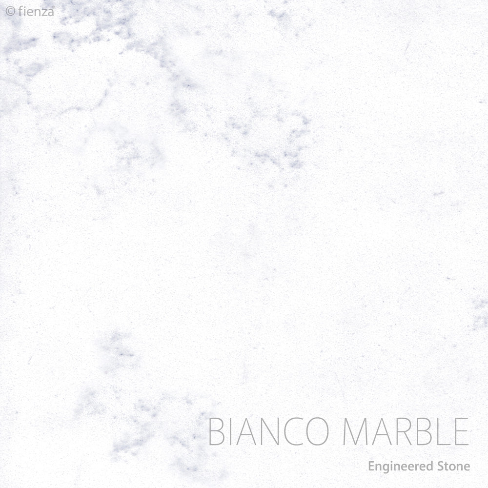 Reba Semi-Inset, Bianco Amato 1200 Satin White Vanity, Wall Hung