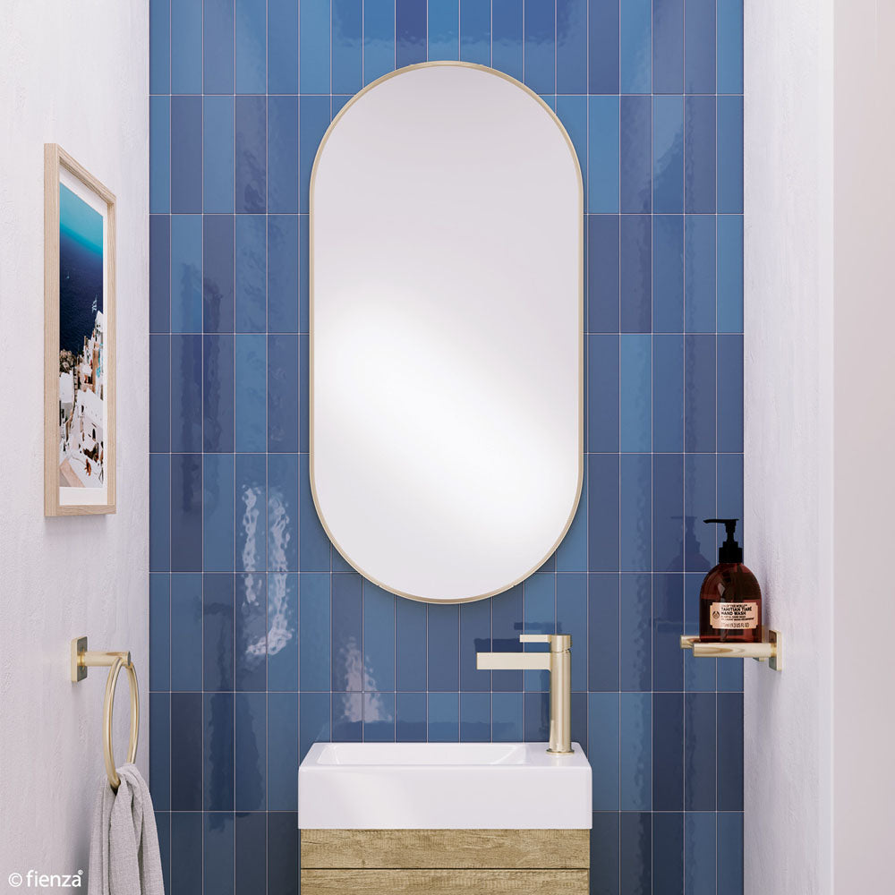 Empire Urban Brass Framed Mirror, 450 x 900mm