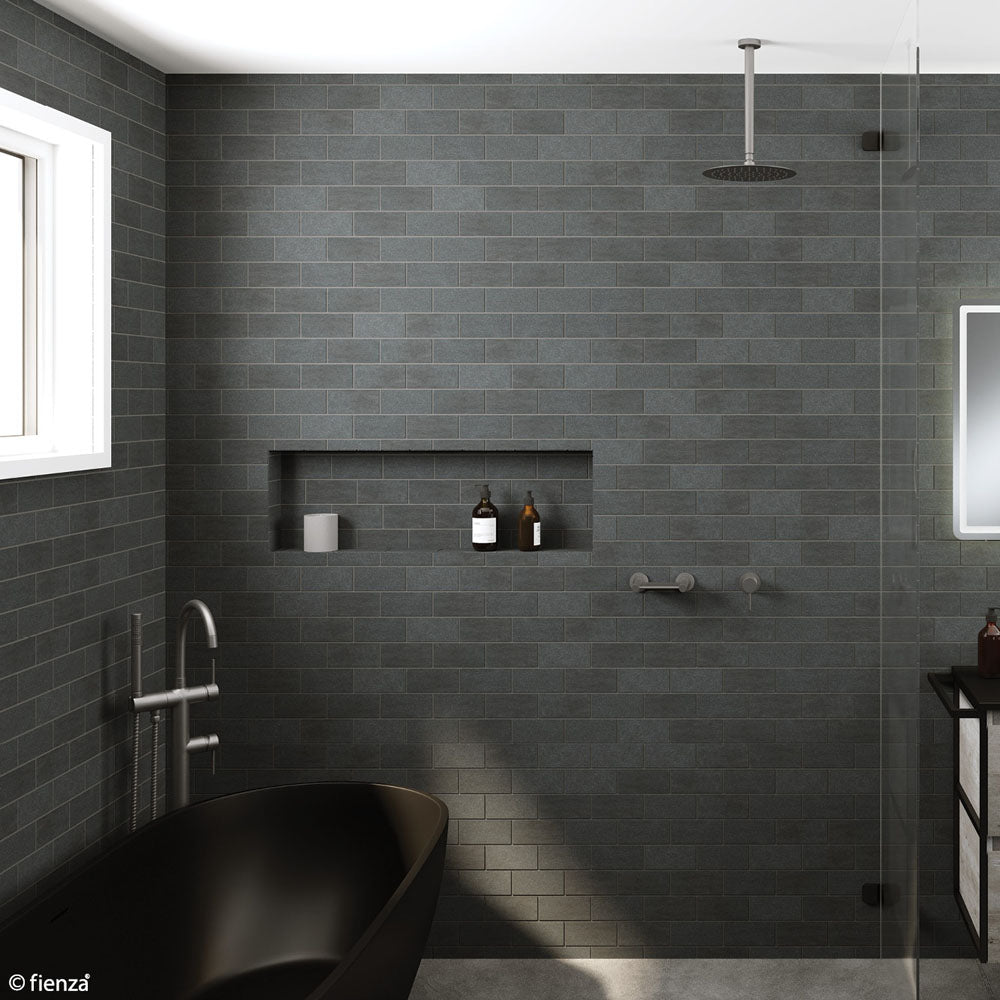 Kaya Gun Metal Shower Dropper Set