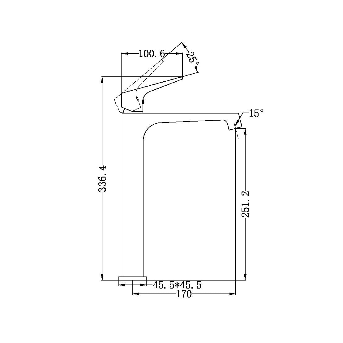 Victor Matte Black Tall Basin Mixer