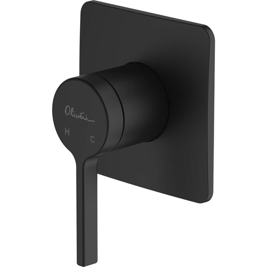 Stockholm Matte Black Wall Mixer