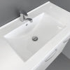 Dolce Amato 1200 Satin White Wall-Hung Vanity, Industrial Panels