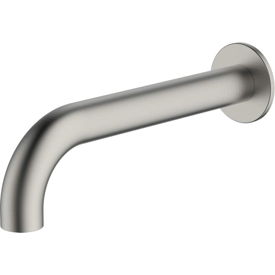 Venice Brushed Nickel Curved Wall Spout