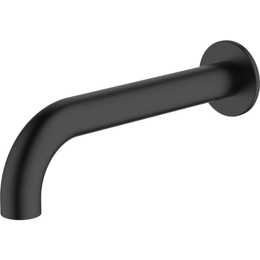 Venice Matte Black Curved Wall Spout
