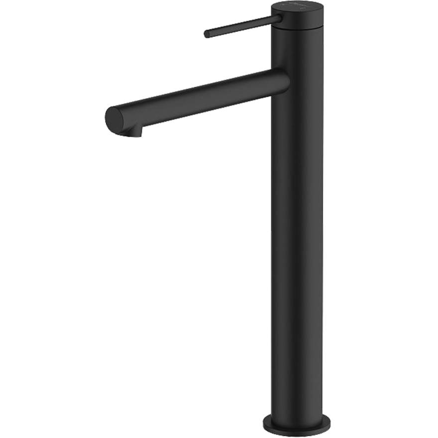 Venice Matte Black Straight Tower Basin Mixer