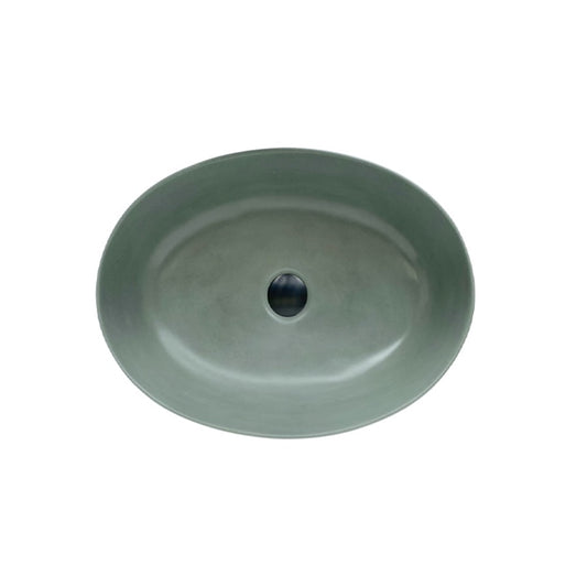Grand Oval Vessel Basin - ceramica living mock up