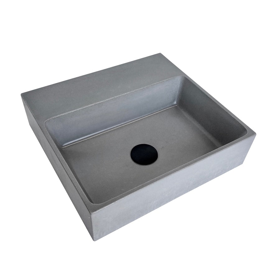 Tap Mounted Rectangle Vessel Basin - ceramica living mock up