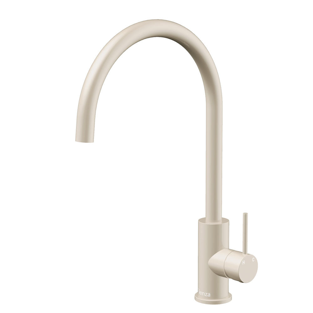 Kaya Warm White Gloss Sink Mixer