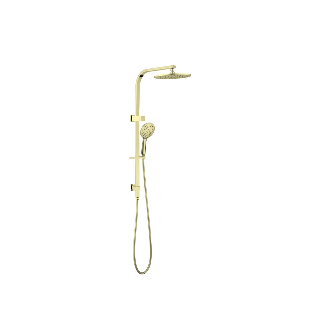 Bianca Brushed Gold Shower Set Round Head