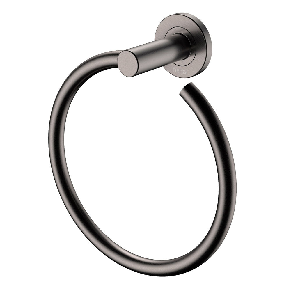 Kaya Brushed Nickel Hand Towel Ring