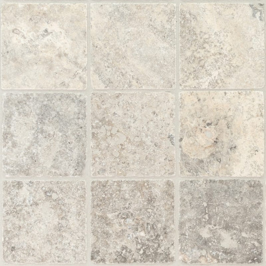 Travertine Silver Tumbled Loose 100x100x100