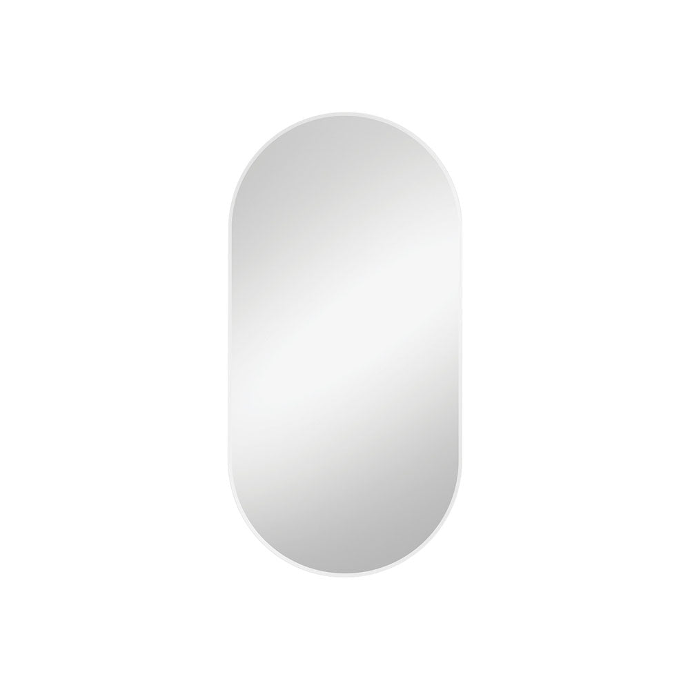 Empire Matte White Framed Mirror, 450 x 900mm