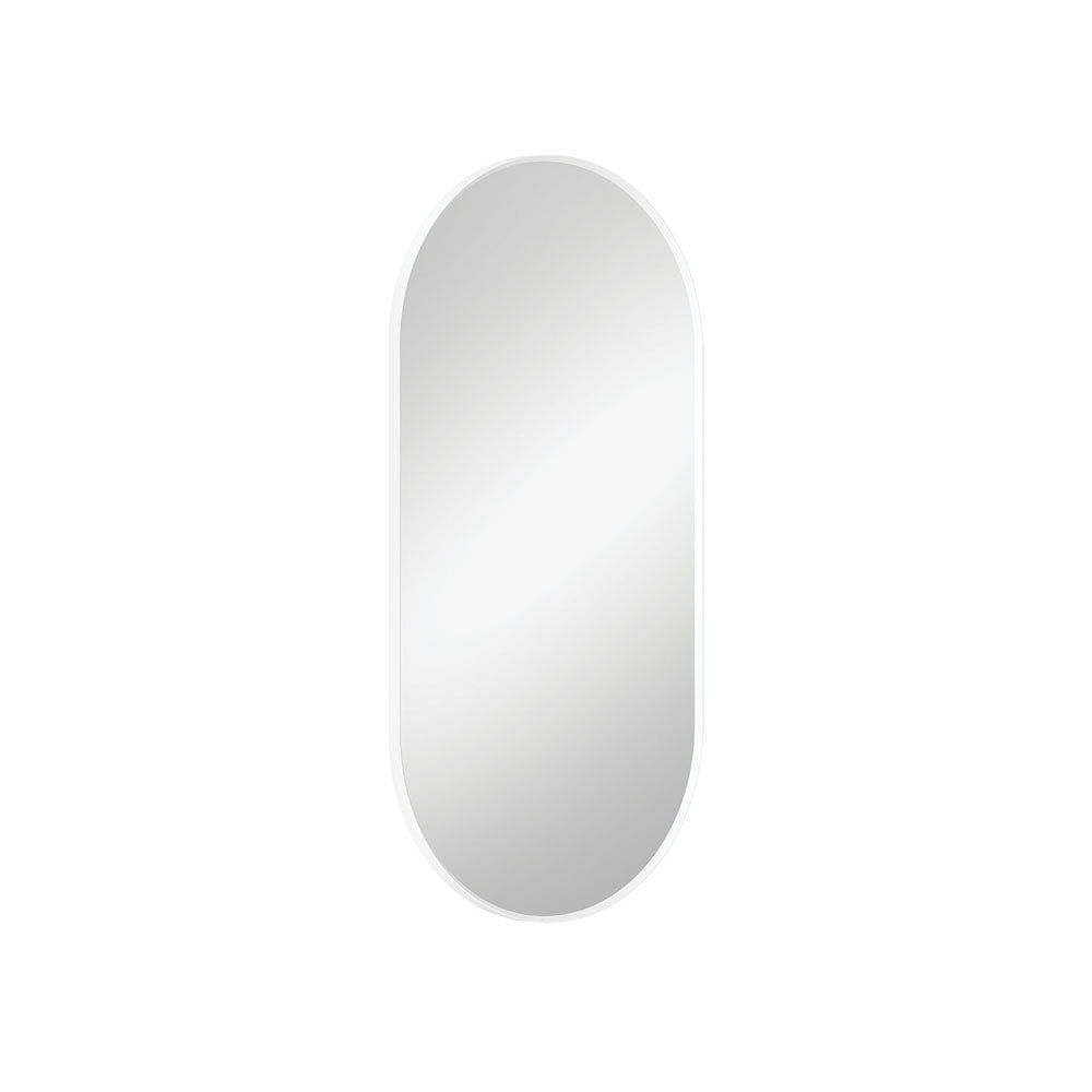 Empire Matte White Framed Mirror, 450 x 900mm