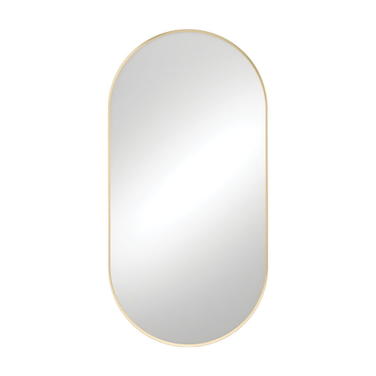 Empire Urban Brass Framed Mirror, 600 x 1200mm