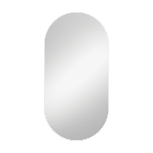 Empire Matte White Framed Mirror, 600 x 1200mm