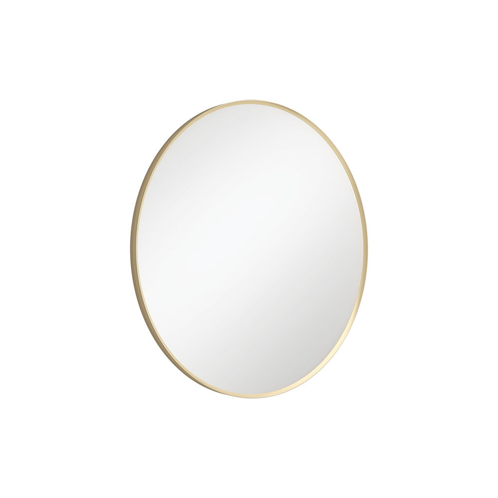 Reba Urban Brass Framed Mirror, 600mm