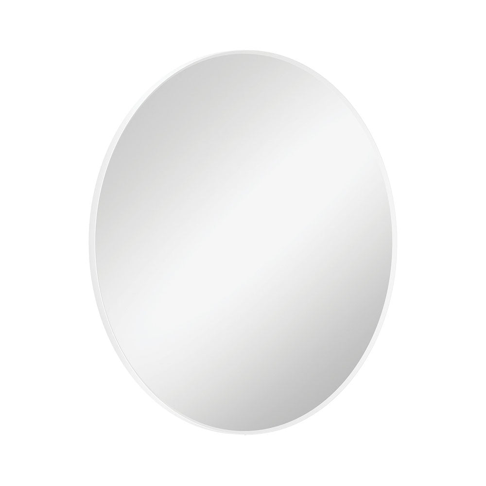 Reba Matte White Framed Mirror, 800mm