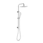 Huntingwood Chrome Twin Shower with Rail