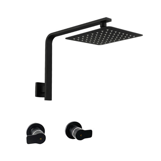 Liberty Matte Black Gooseneck Shower Set