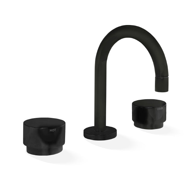 Loui Matte Black Basin Set