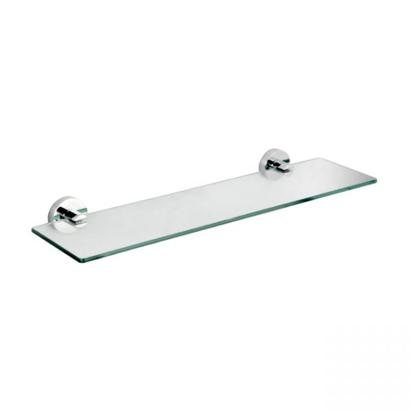 Loui Chrome Glass Shelf