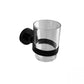 Loui Matte Black Tumbler and Holder