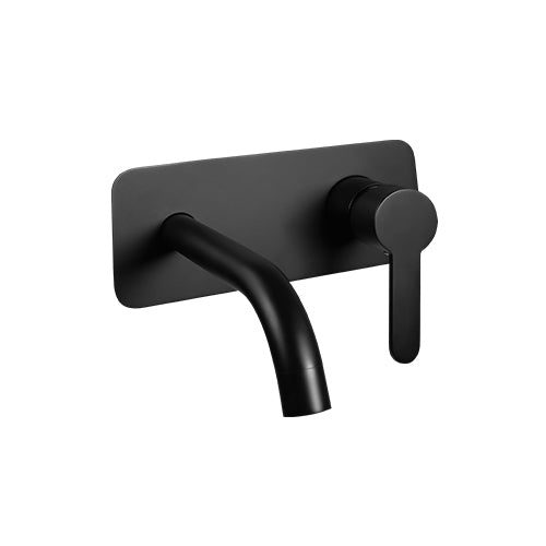 Loui Matte Black Wall Outlet Mixer