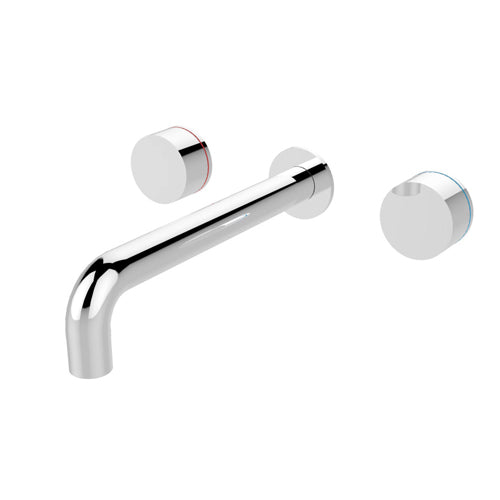 Kara Chrome Wall Basin Set 180mm