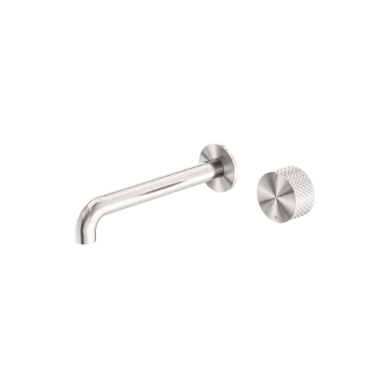 Opal Progressive Brushed Nickel Wall Basin Set 160mm