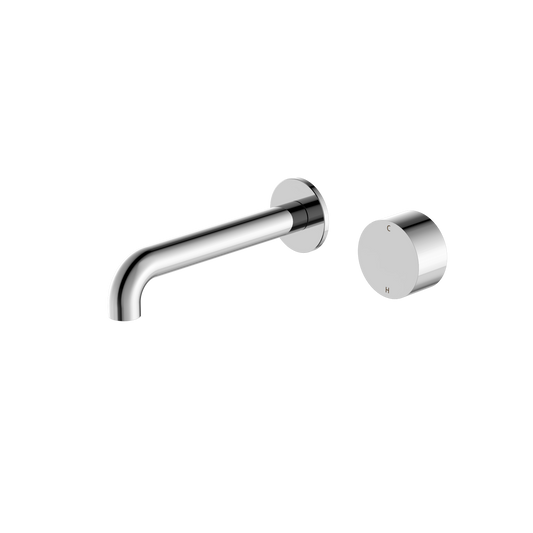 Kara Progressive Chrome Basin Wall Set 160mm Spout