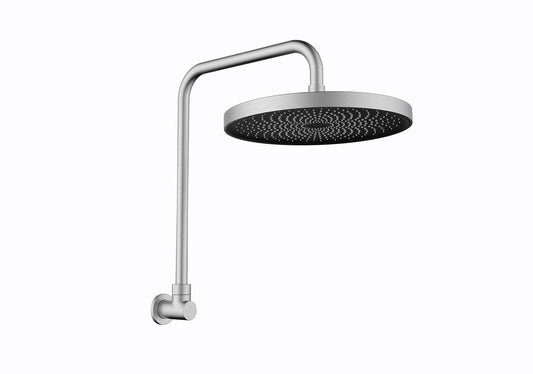 The Gabe Brushed Nickel Gooseneck Shower