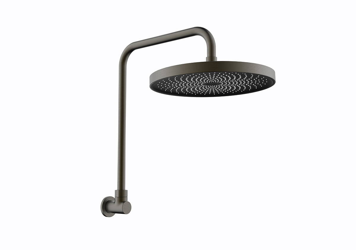 The Gabe Gun Metal Gooseneck Shower