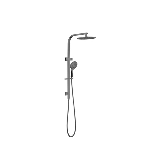 Bianca Gun Metal Shower Set Round Head