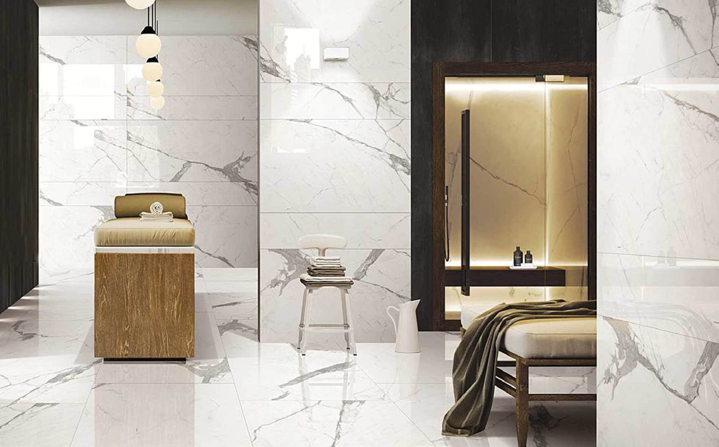 Carrara - ceramica living mock up