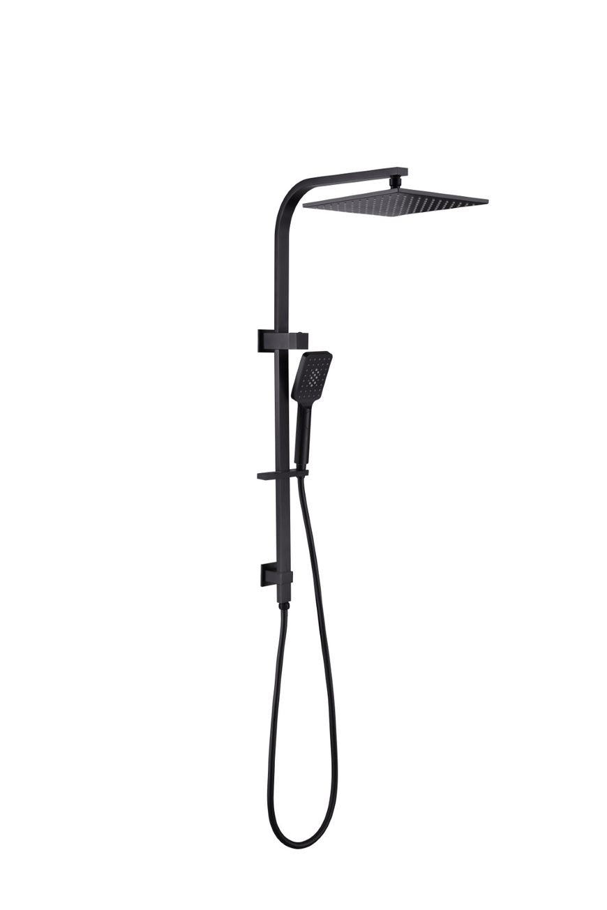 Celia Matte Black Shower Set Square Head