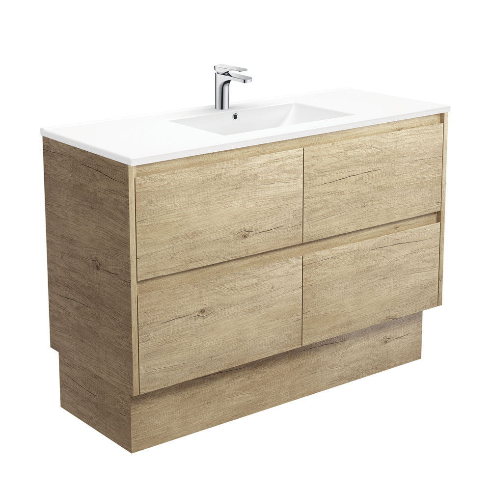 Dolce Amato 1200 Scandi Oak Vanity On Kick