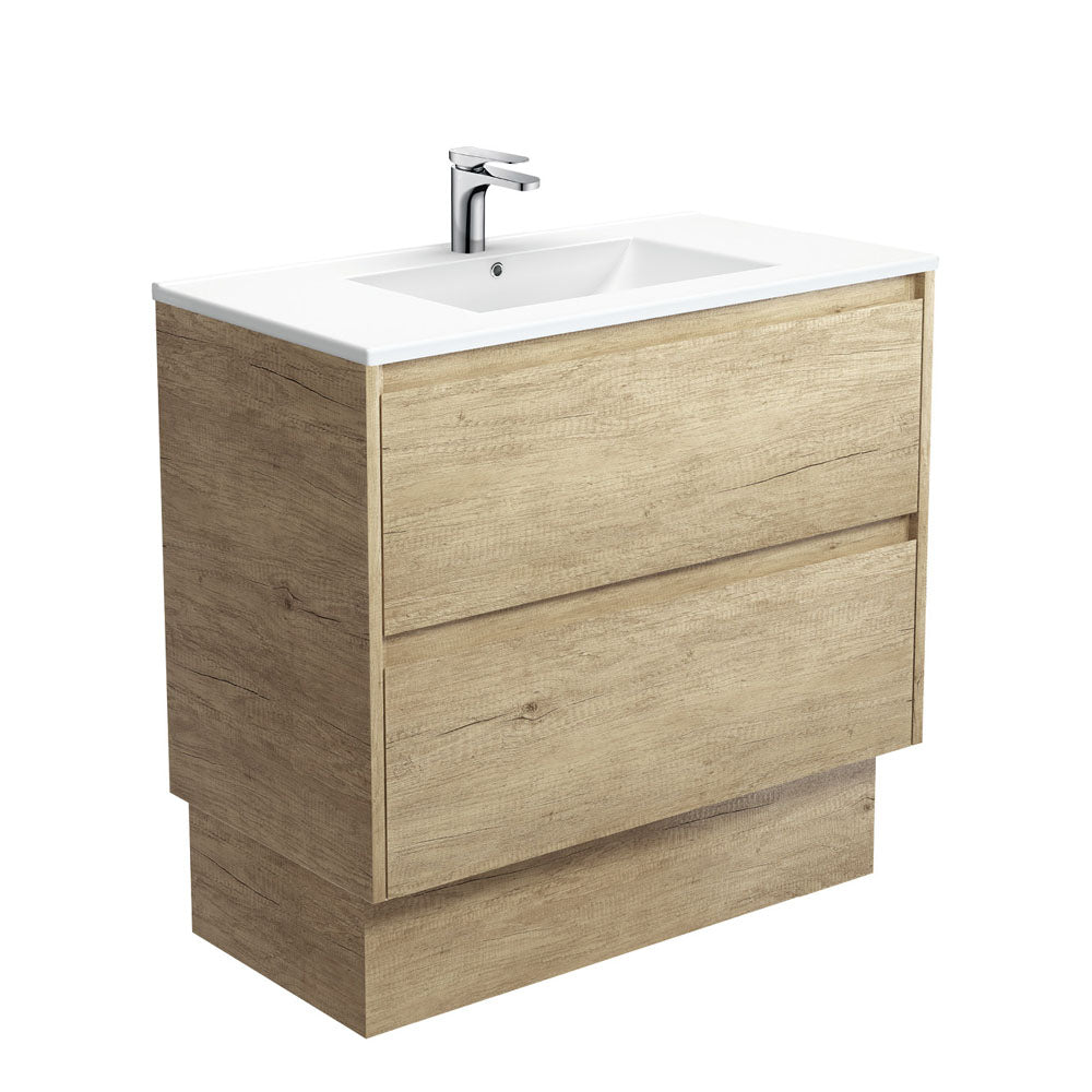 Dolce Amato 900 Scandi Oak Vanity On Kick