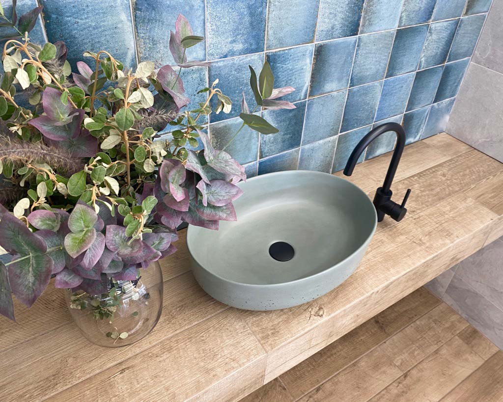 Grand Oval Vessel Basin - ceramica living mock up