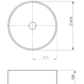 Grand Round Vessel Basin - ceramica living mock up