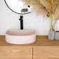 Half Moon Vessel Basin - ceramica living mock up