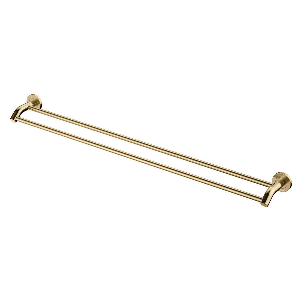 Kaya Urban Brass Double Towel Rail 900mm