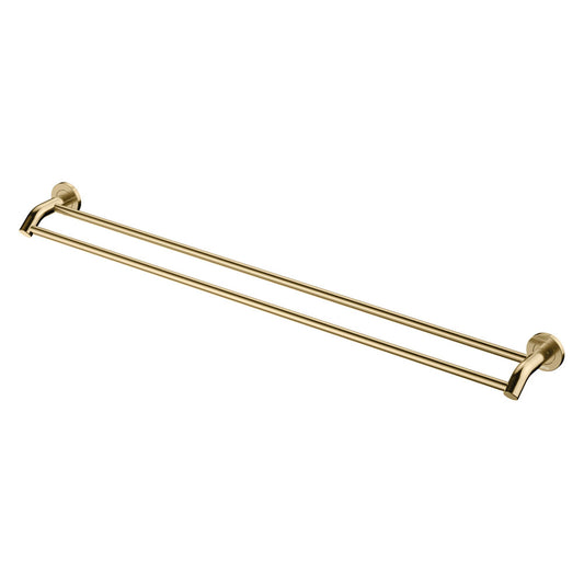 Kaya Urban Brass Double Towel Rail 900mm