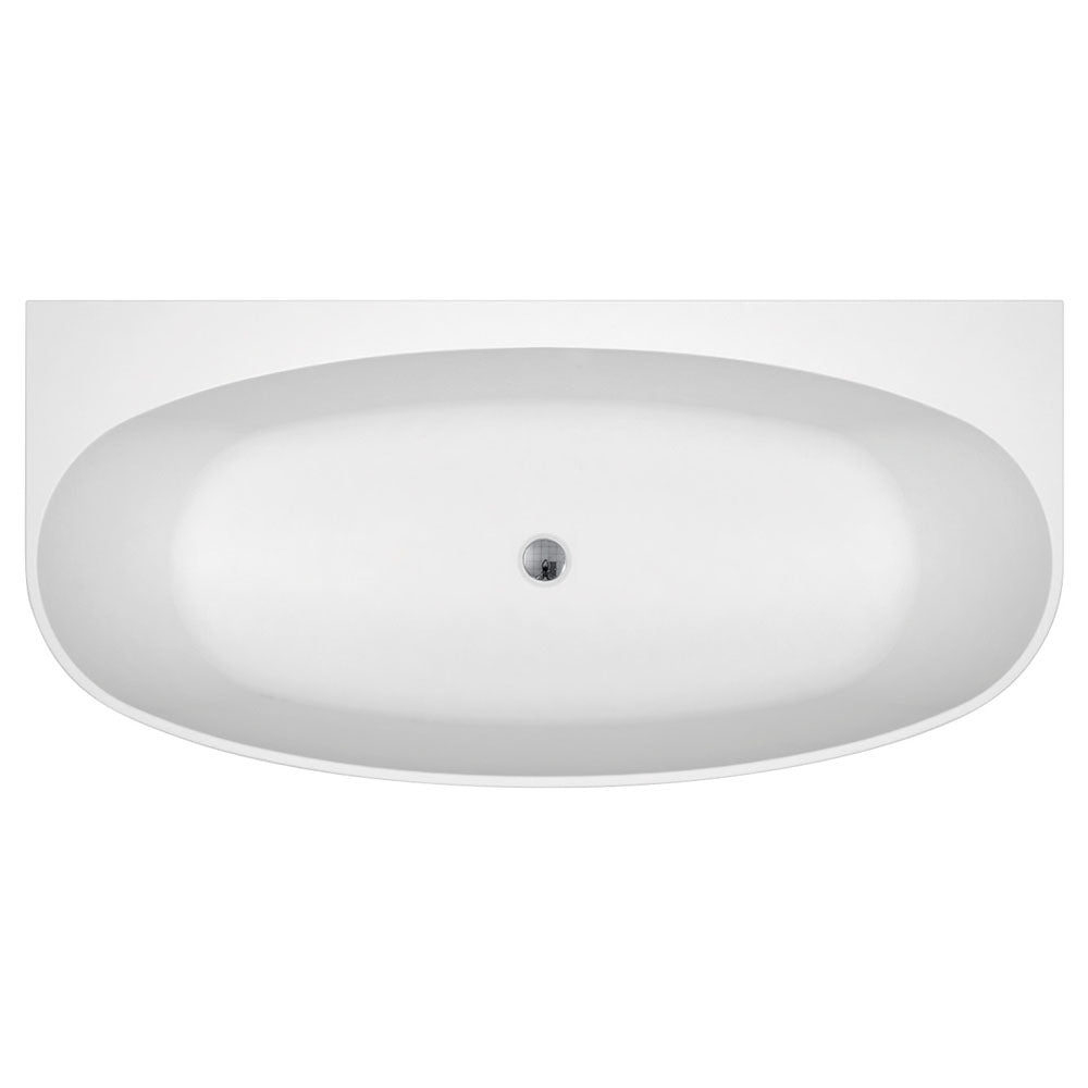 Keeto 1700 Back-to-Wall Acrylic Bath