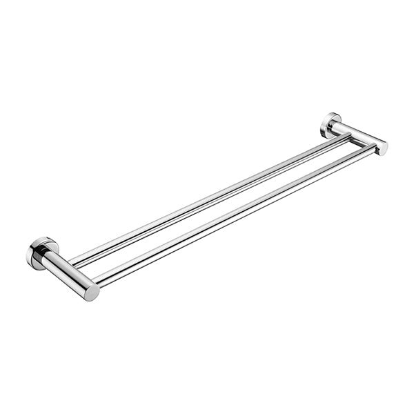 Mecca Brushed Gold Double Towel Rail 600mm