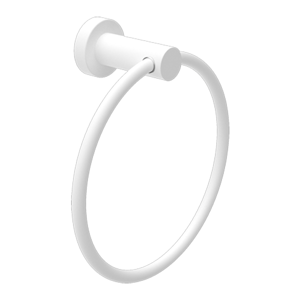 Mecca Matte Black Towel Ring