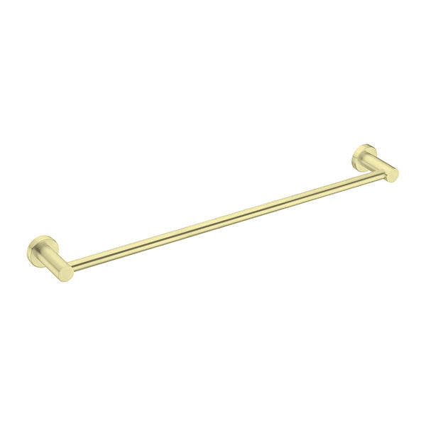 Mecca Brushed Nickel Single Towel Rail 600mm