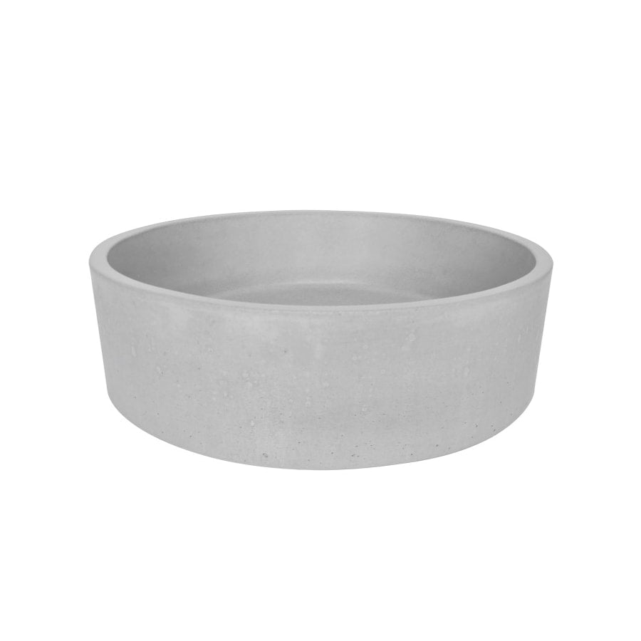 Mid Round Concrete Vessel Basin - ceramica living mock up